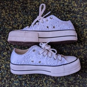 Converse Chuck Taylor White Embroidered Sneakers